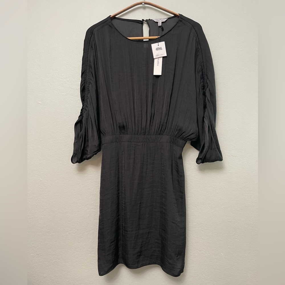 NWT Naked Zebra Dolman Dress, Black Sz S
